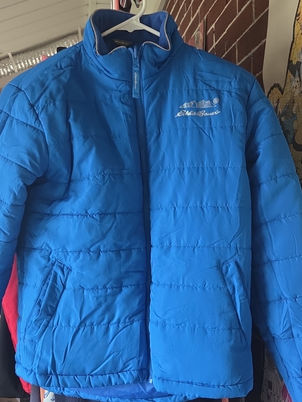Eddie Bauer Kids Blue Quilted Insulated Jacket